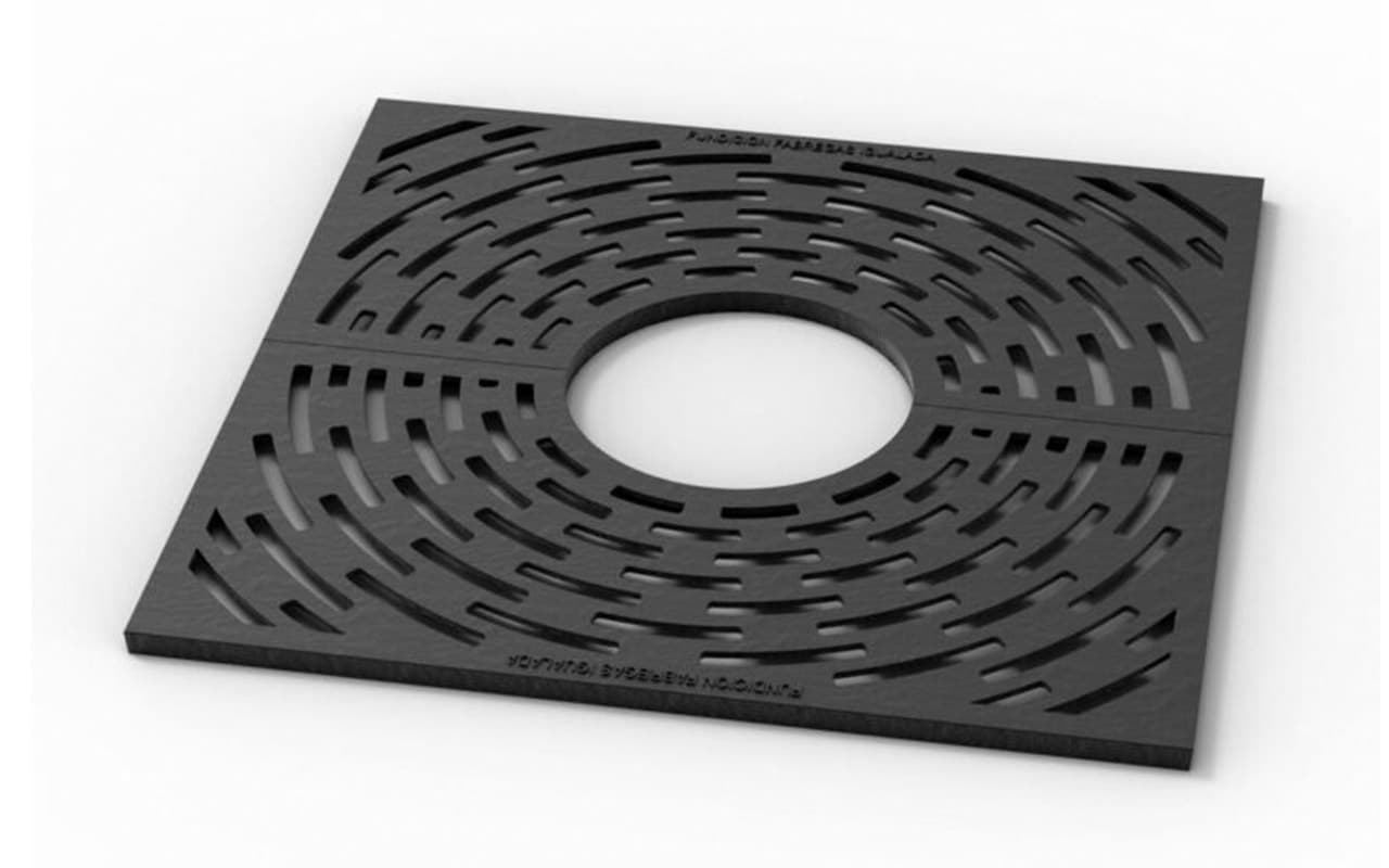 radial griglia per alberi in ghisa, pianta quadrata_1