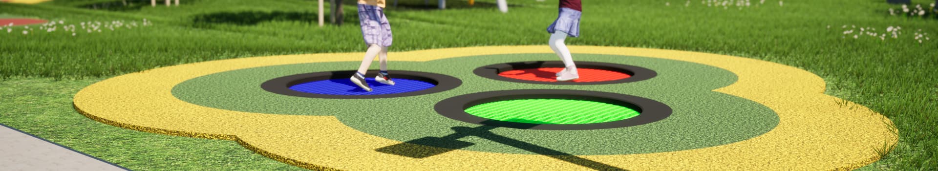 Banner per Trampolini per parco giochi