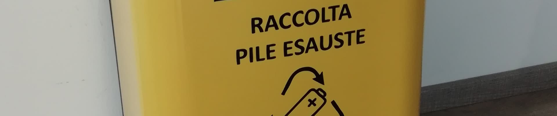 Banner per Contenitori pile esauste