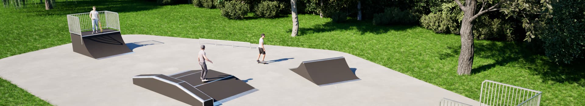 Banner per Skatepark in legno