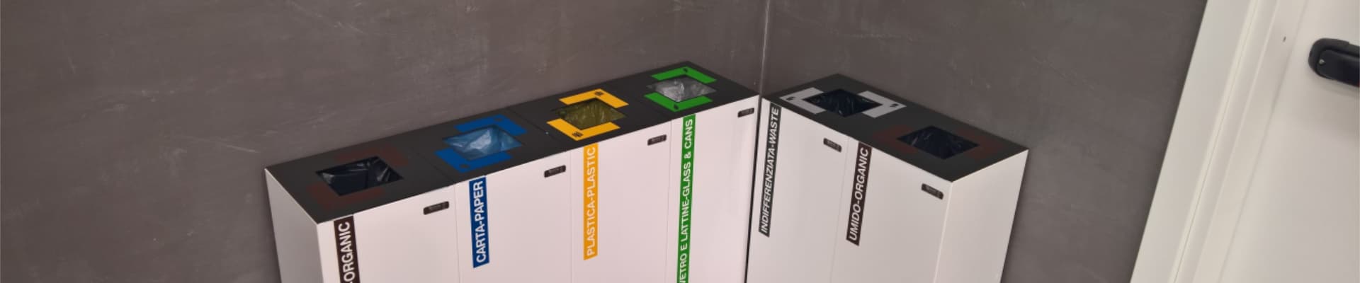 Banner per Cestini raccolta differenziata