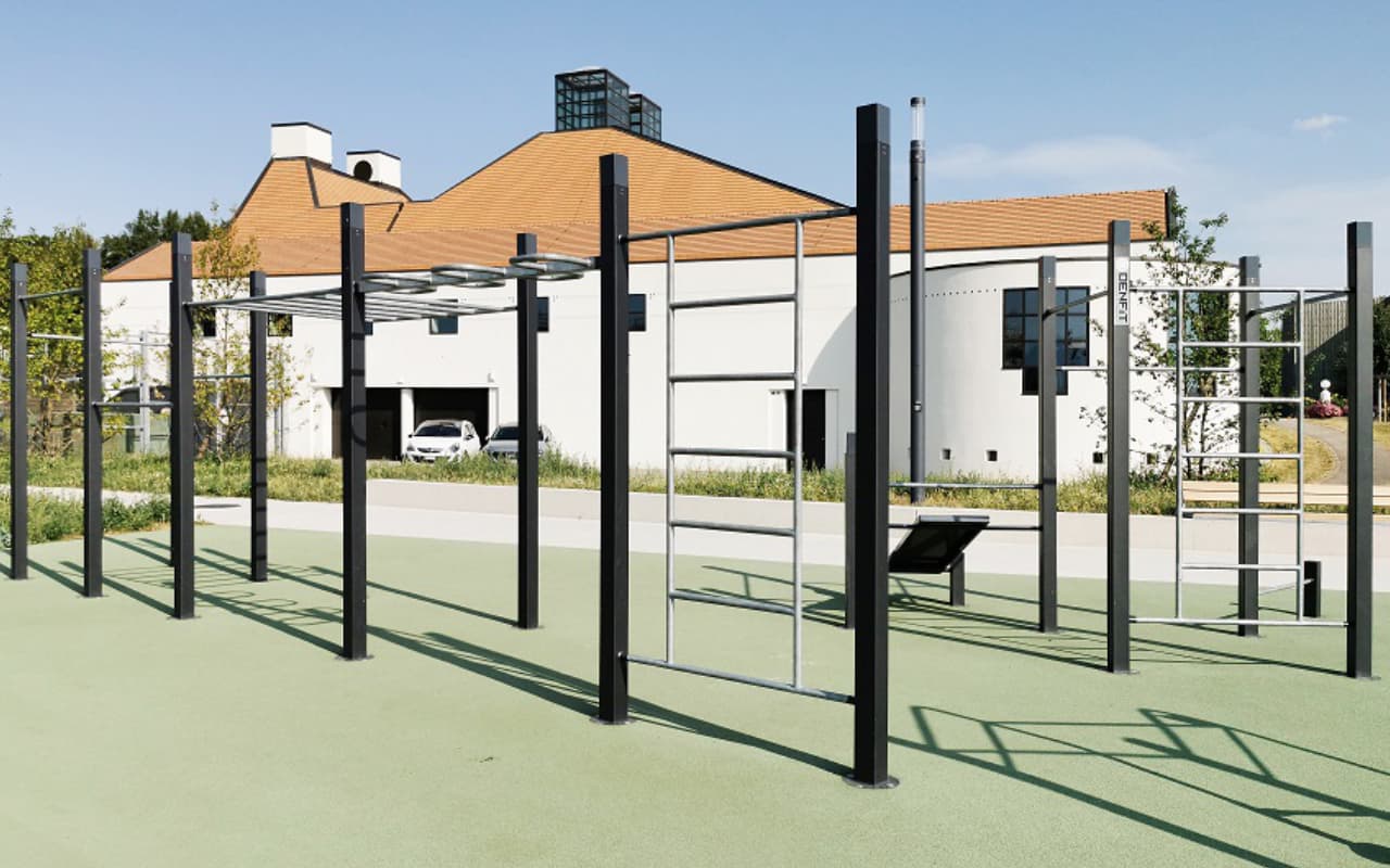 WALL - 3 PULL UP BARS - BENCH - PUSH UP - Immagine 3