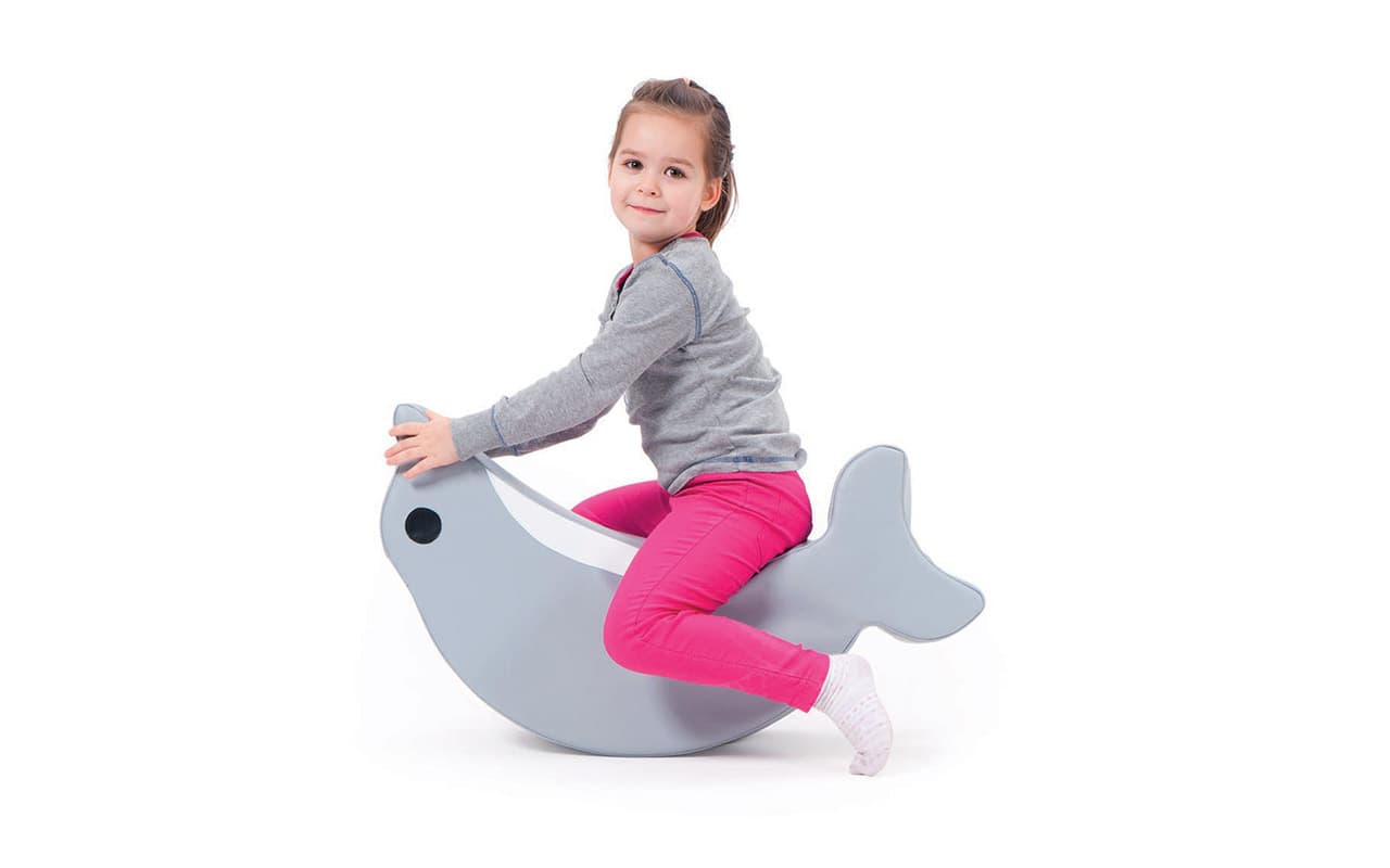 pouf delfino dondolo - Immagine 2