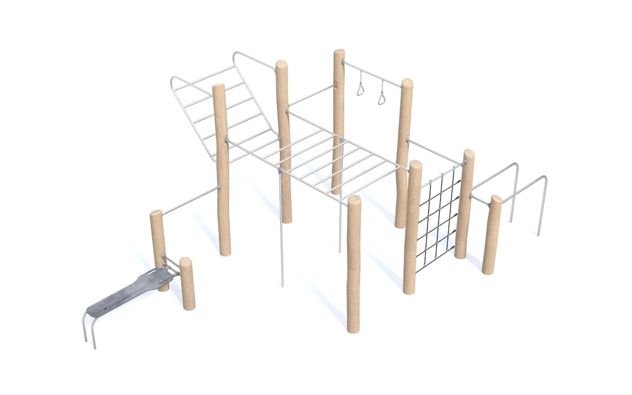 Prodotto Multi Stazione Calisthenics Legno 3